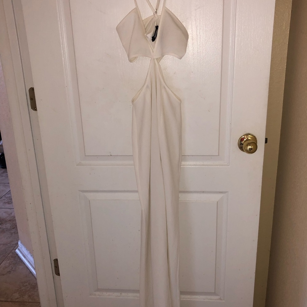 White Cut Out Romper - Picture 2 of 2